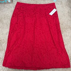 NWT Liz Claiborne Lace Pencil Skirt